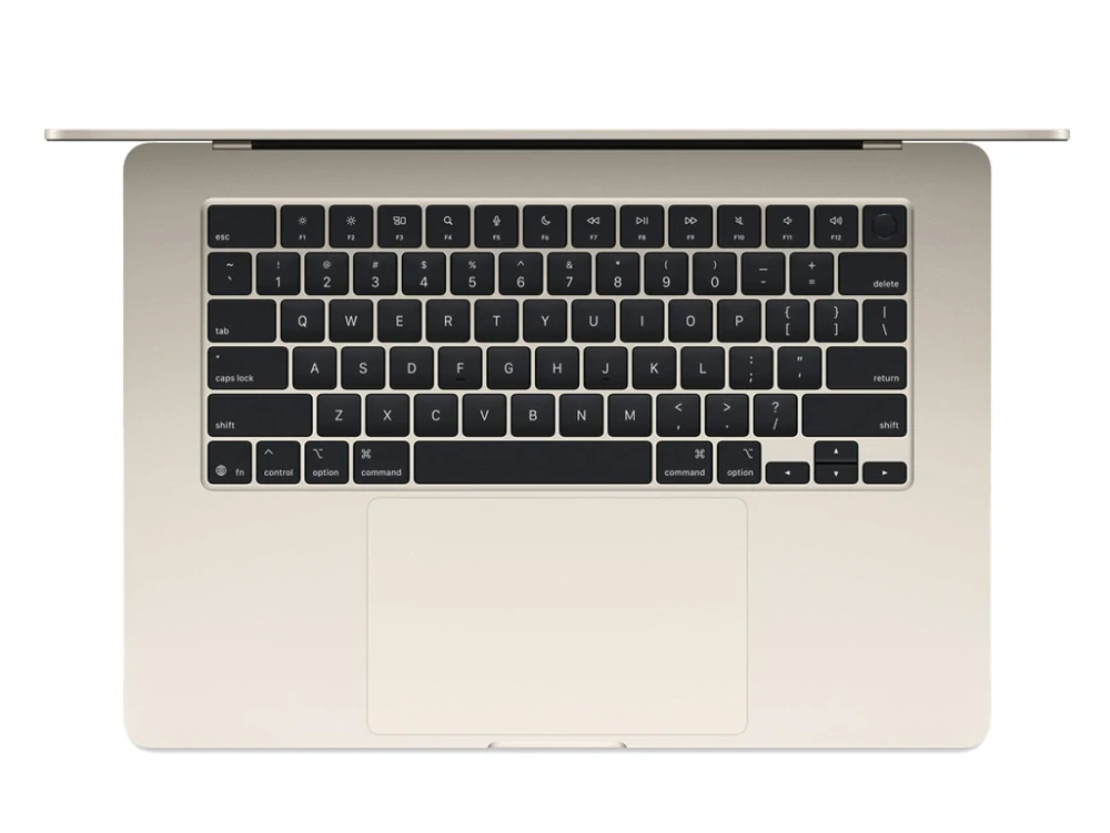 MacBook Air 15" 2024, M3 8-Core, 16GB/256GB, Hvězdně bílá (Stav A) Baterie 100%