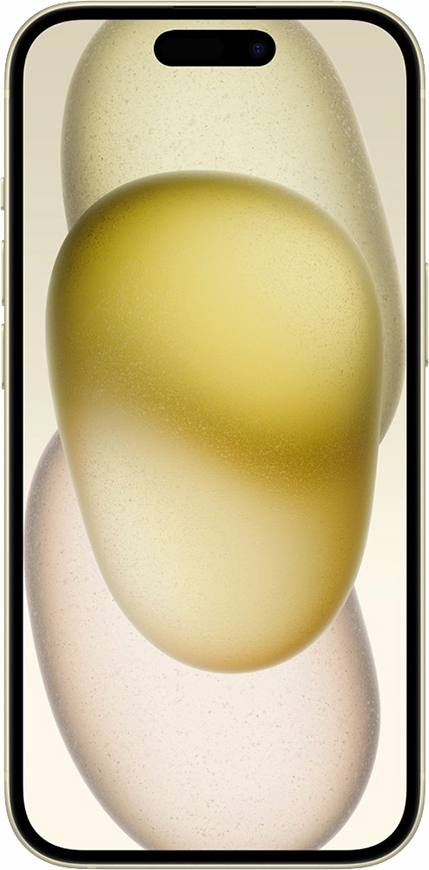 iPhone 15, 128GB Žlutá (Stav A, Baterie 100 %)