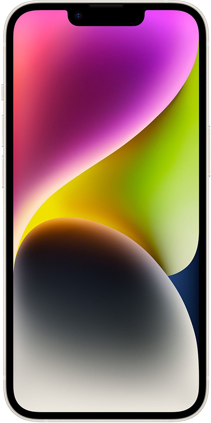 iPhone 14, 128GB Hvězdně bílá (Stav A, Baterie 100 %)