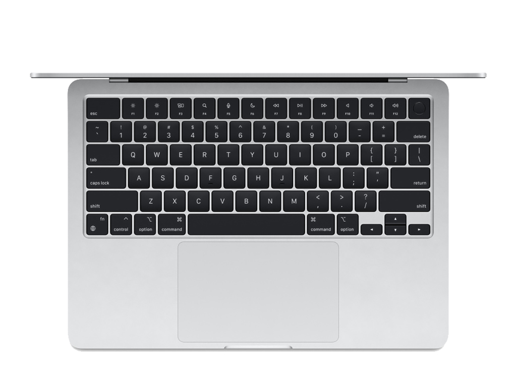 MacBook Air 13" 2025, M4 10-Core, 16GB/256GB Stříbrná (Stav A, Baterie 100 %)