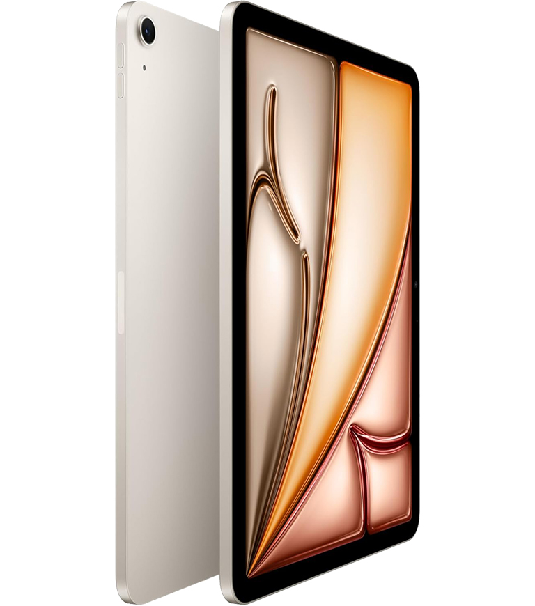 iPad Air 13" (2024), 256GB Wi-Fi Hvězdně bílá (Stav A, Baterie 100 %)