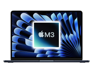 MacBook Air 15" 2024, M3 8-Core, 16GB/512GB, Temně inkoustová (Stav A)