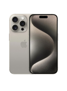 iPhone 15 Pro, 128GB Přírodní titan (Stav A, Baterie 100 %)