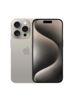 iPhone 15 Pro, 128GB Přírodní titan (Stav A+, Baterie 100 %)