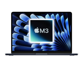 MacBook Air 13" 2024, M3 8-Core, 8GB/512GB Temně inkoustová (Stav A)