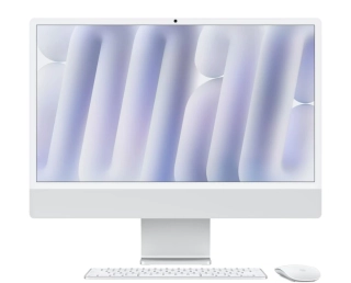 iMac 24" (2024), M4 8CPU/8GPU 16GB/256GB Stříbrná (Stav A)